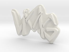 VMG Pendant in White Natural Versatile Plastic
