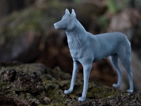 Wolf - High Detail Sculpture in Tan Fine Detail Plastic