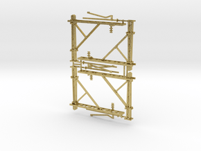 VR 4 x Stanchion Arms (Part A) (Brass) 1:87 Scale in Natural Brass