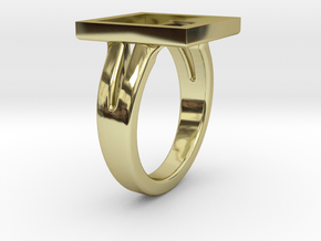 Manager's ring | Square | Squid game in 18k Gold Plated Brass: 5 / 49