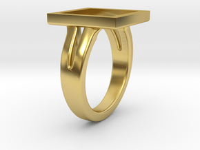 Manager's ring | Square | Squid game in Polished Brass: 5 / 49