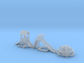 N Scale Playground Equipment in Smooth Fine Detail Plastic