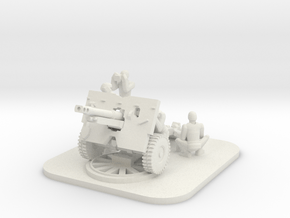 MG144-UK08 QF 25-Pounder in White Natural Versatile Plastic