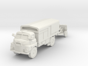 MG144-UK08A QF 25-Pounder (towed by Bedford RL) in White Natural Versatile Plastic