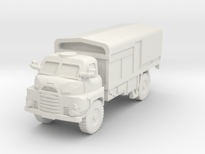 MG144-UK08B Bedford RL Artillery Truck in White Natural Versatile Plastic