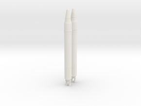 LGM-25C Titan II ICBM in White Natural Versatile Plastic: 1:600