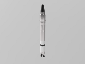 LGM-25C Titan II ICBM in White Natural Versatile Plastic: 6mm