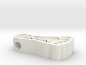 HashFoot Bead in White Natural Versatile Plastic