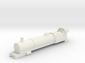  T gauge Steam Locomotive in White Natural Versatile Plastic