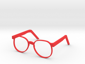 Glasses in Red Processed Versatile Plastic