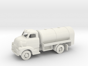 O Scale Old Tanker Truck in White Natural Versatile Plastic