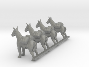 HO Scale Pack Donkey's in Gray PA12