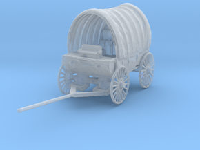 HO Scale Covered Wagon in Smooth Fine Detail Plastic