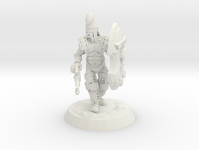 Space Persian Warrior in White Natural Versatile Plastic