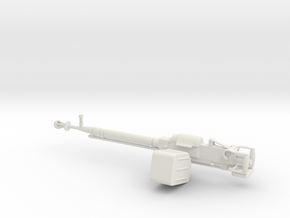 DShK Machine Gun 1:16 in White Premium Versatile Plastic