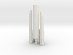 Ariane 5 in White Natural Versatile Plastic: 6mm