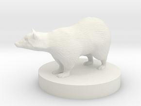 Badger in White Natural Versatile Plastic