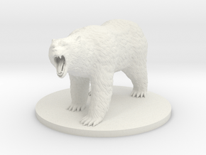 Brown Bear Updated in White Natural Versatile Plastic