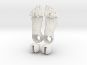 1st gen-boy foot-manikin in White Natural Versatile Plastic