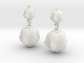Pentremites Earrings in White Natural Versatile Plastic