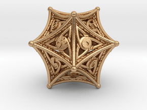 D20 Balanced - Celtic Knot in Natural Bronze