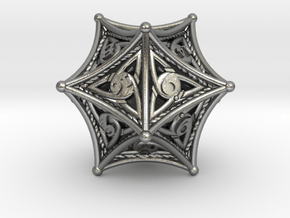 D20 Balanced - Celtic Knot in Natural Silver