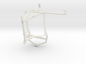 Controller mount for PS4 & vivo T1x - Top in White Natural Versatile Plastic