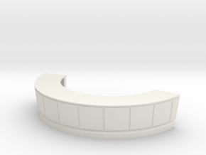 Reception Desk 1/24 in White Natural Versatile Plastic