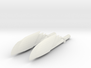 Skywarp Swords in White Natural Versatile Plastic