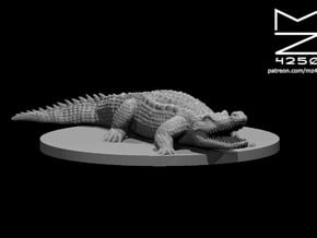 Crocodile in Tan Fine Detail Plastic