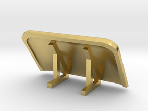 1/64th Semi Truck Air Dam 62 inches wide in Polished Brass