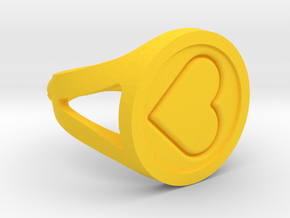 Fragile love Ring in Yellow Processed Versatile Plastic: 12 / 66.5