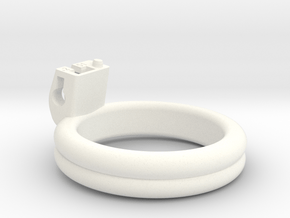 Cherry Keeper Ring G2 - 51mm Double Flat +2° in White Processed Versatile Plastic