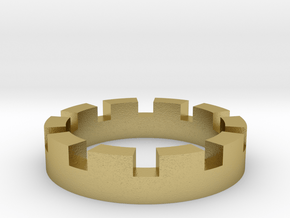 Tower of Kamyenyets Ring in Natural Brass: 12 / 66.5