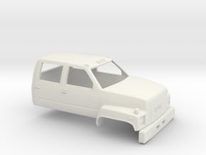 1/64 1990-94 GMC Topkick Crew Cab Shell in White Natural Versatile Plastic