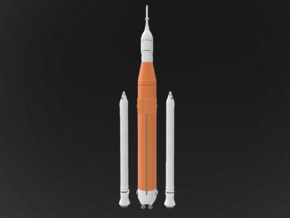 SLS Block 1 Orion in White Natural Versatile Plastic: 1:700