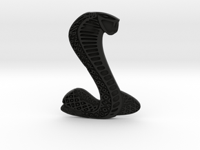 Shelby Cobra Snake logo in Black Natural Versatile Plastic