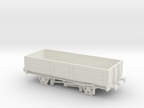 HO/OO "N.E." 4-plank wagon v1 Chain in White Natural Versatile Plastic