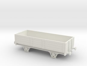 HO/OO "N.E." 4-plank wagon v2 Chain in White Natural Versatile Plastic