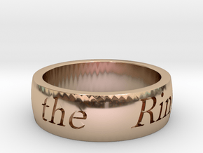 Lord of the Rings in 14k Rose Gold Plated Brass: 10 / 61.5