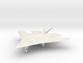 Lockheed A/F-117X / F-117N w/Landing Gear in White Natural Versatile Plastic: 1:72