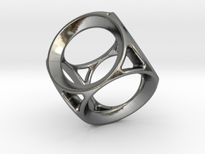 EARTH CIRCLE DANCE in Polished Silver