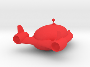 Rocket in Red Processed Versatile Plastic: 1:100