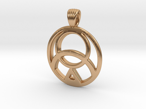Mysterious seal [pendant] in Polished Bronze