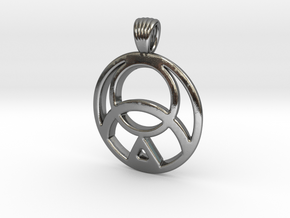 Mysterious seal [pendant] in Polished Silver