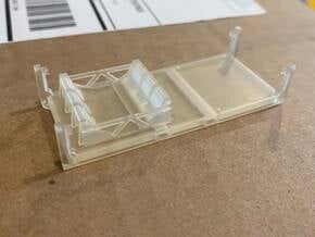 20' BHP Coil Cradle - HO Scale in Tan Fine Detail Plastic