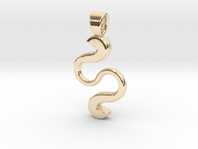 Curvatures [pendant] in 14K Yellow Gold