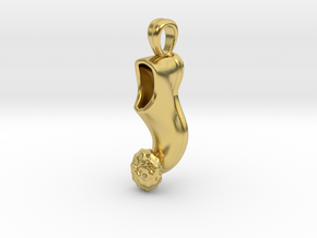Tsaroukia [pendant] in Polished Brass