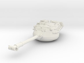 M47 Patton late Turret 1/76 in White Natural Versatile Plastic