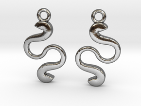 Curvatures [earrings] in Polished Silver